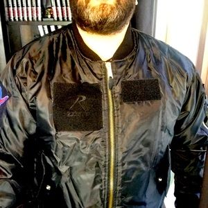 Dope! easy used-Reversible Flight Jacket! Size: Large.